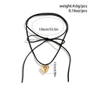 Personalized Adjustable Wax Line Choker Necklace for Women