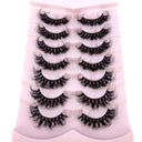 7/8/9/10Pairs Eyelashes Makeup Soft Fluffy 3D Mink False Eyelashes Thick HandMade Volume Mink Lashes Faux Cils Natural Fake Lash  ourlum.com Black 7pairs-AT-14  