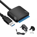 SATA to USB 3.0 Converter Cable: High-Speed Data Transfer  ourlum.com With UK Plug  