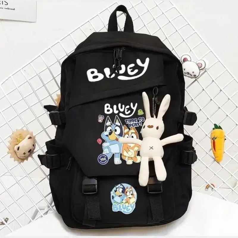 Adorable Bluey Waterproof Backpack for Kids - Lightweight, Large Capacity with Spine Protection - Perfect Student Gift!