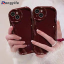 New Year Casing For iPhone 15 14 Plus 13 12 11 Pro Max Red Cover