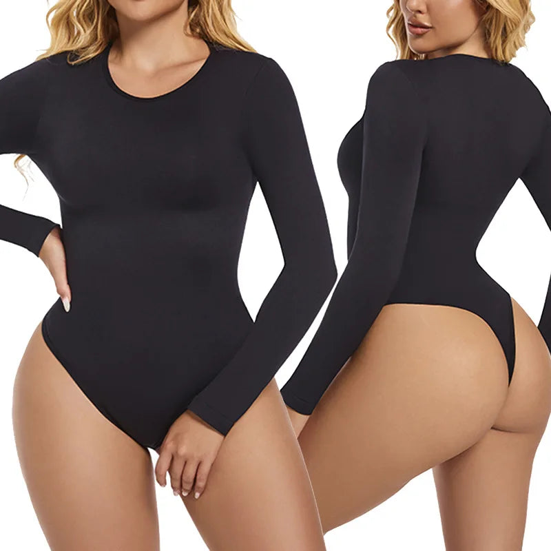 High Compression Seamless Thong Bodysuit for Tummy Control & Everyday Comfort