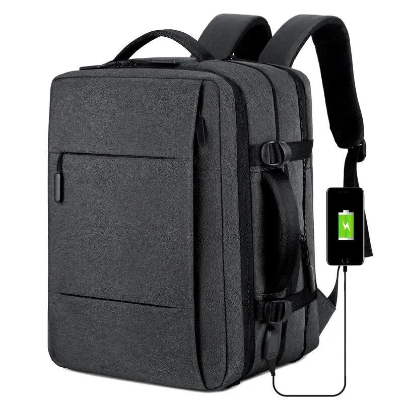 Expandable Waterproof USB Travel Backpack for Men with Large Capacity  ourlum.com   