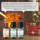 EUQEE Holiday Essential Oil Gift Set Festive Scents for Diffusers