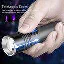 395nm UV Flashlight: Enhanced Detection & Zoomable USB Rechargeable  ourlum.com   