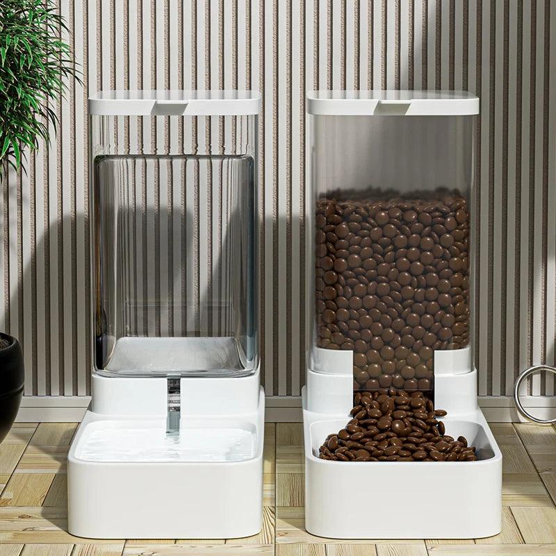 HOOPET Automatic Pet Feeder & Water Bowl Set  ourlum.com   