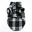 Pet Plaid Shirt and Coat Set: Stylish Apparel for Small Dogs and Cats  ourlum.com green XS 