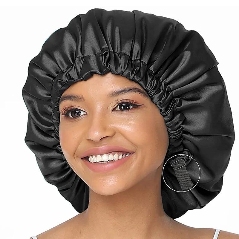 Satin Bonnet: Custom Fit Night Cap for Hair Care and Style  ourlum.com   