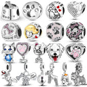 Dog Pet Charms 925 Silver Paw French Bulldog Beads Jewelry