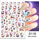 Adorable Cartoon Hello Kitty Nail Sticker Set for Nail Art