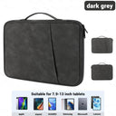 EMTRA Tablet Handbag: Shockproof Protective Cover for iPad Mini, Air, Pro,  Pad, Kindle  ourlum.com dark grey 12.4For 12.9-13 inch 