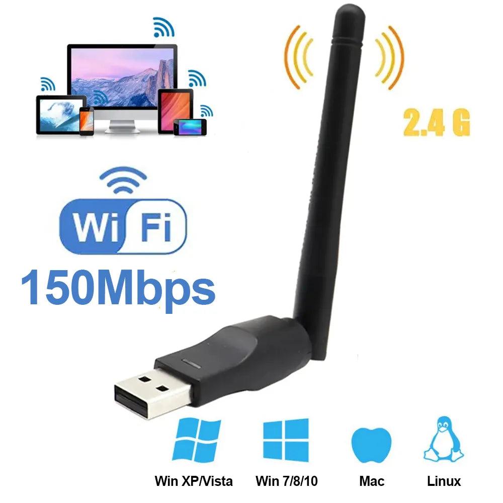 High-Speed Mini USB WiFi Adapter for Seamless Wireless Connectivity  ourlum.com   