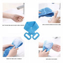 Silicone Bath Towel Massage Bath Brush Long Strip for Back