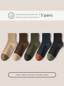 Men's Comfy Cotton Socks: Breathable Moisture-Wicking Fit