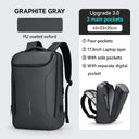 Stylish Waterproof Business Backpack for Men with USB Charging