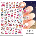 Adorable Cartoon Hello Kitty Nail Sticker Set for Nail Art