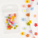 4.5g Acrylic Flower Nail Art Decoration Mixed Size White Rhinestones Silver Gem Manicure Tool Accessories For DIY Nail Design  ourlum.com 50PC-WBH01  