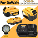 High-Capacity 20V DCB200 Li-ion Battery for DeWalt Tools