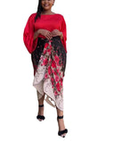 Elegant Women Print Set: Stylish Plus Size Fashion Ensemble