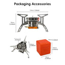 Portable 5800W TARKA Camping Gas Stove 3 Head Burner