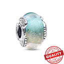 Colorful Heart Murano Glass Charm - Sterling Silver Pandora Jewelry Piece  ourlum.com LLZ005  