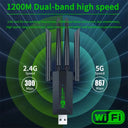 1200Mbps WiFi USB Adapter Dual Band 4 Antenna USB3.0