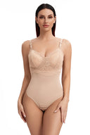 Lace Thong Bodysuit Shapewear for Women - Seamless Slimming & Tummy Control