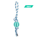 Dog Treat Balls Interactive Rope Rubber Toys for Small Dogs