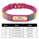 Personalized Sequin Dog Collar: Glamorous Adjustable Pet Necklace for Small to Medium Pets  ourlum.com 310 Rose XS 