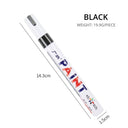 White Waterproof Automotive Tire Marker Pen - Precision Touch-Up Tool for Cars  ourlum.com black  