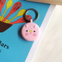 AirTag Silicone Protective Case with Keychain: High-Quality Wearable Device  ourlum.com Pinkpig  