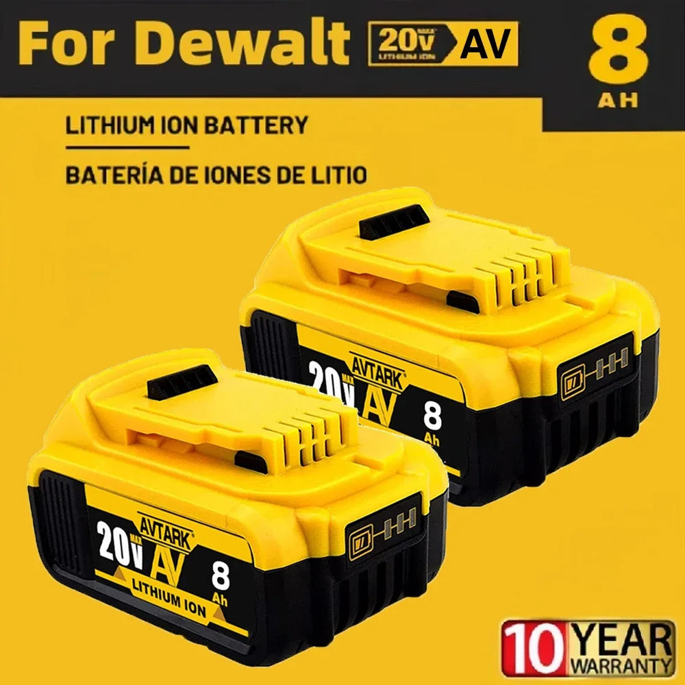 2024 DeWalt 20V 6.0Ah MAX Battery Replacement - High Capacity, Compact & Reliable