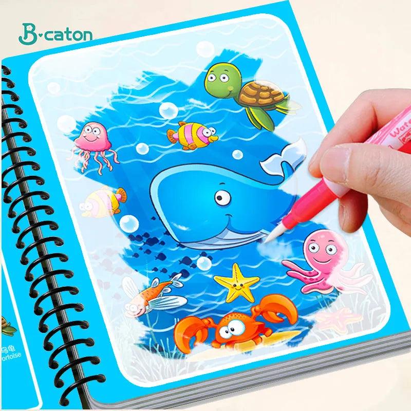 Magic Water Painting Book for Kids: Mess-Free Reusable DIY Toy  ourlum.com   