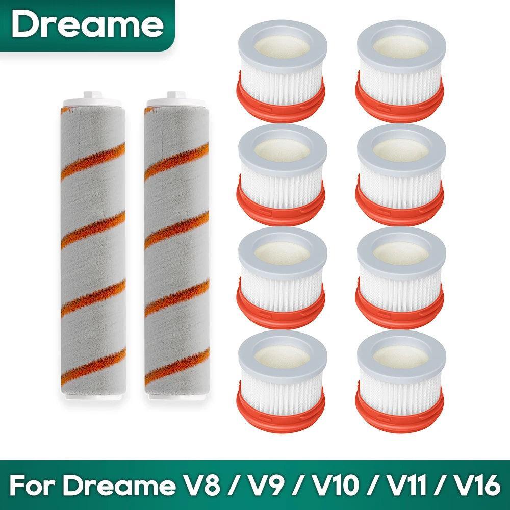 Upgrade Your Vacuum Cleaner with Soft Brush Roller Hepa Filter for Dreame V8/V9/V9B/V9D/V9P/V10/V11/V16  ourlum.com   