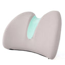 Memory Foam Lumbar Support Pillow and Cooling Gel Seat Cushion Set