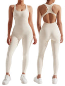 Chic Workout Jumpsuit Stylish Fitness Attire for Women