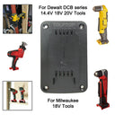 Dewalt/Milwaukee Battery Tool Wall Mount Holder Compact Durable