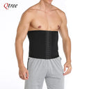 Qtree Mens Abdomen Reducer Fitness Sweat Trimmer Belt