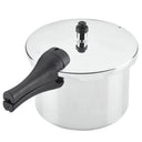 6 Quart Durable Aluminum Pressure Cooker - Easy Clean & Safe