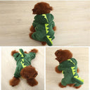 Cozy Fleece Pet Jumpsuit for Small Pets - Stylish and Functional outfit for Dogs, Cats, and Rabbits  ourlum.com   