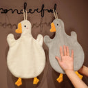 Cartoon Goose Hand Towel Kitchen Bathroom Toilet Quick Drying