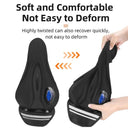 Comfortable Gel Memory Foam Bicycle Seat Cover with Safety Taillights