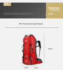 Oulylan 60L Mountaineering Bag Hiking Durable Backpack