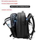 Men Travel Backpack Vacuum Compression 17 Inch Laptop Backpack