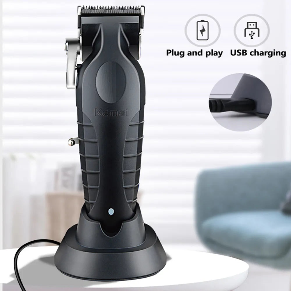 Kemei Cordless Hair Clipper: Precision Grooming for Men  ourlum.com   