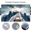 Portable Anti-Light Projection Screen Easy Install Wide Compatibility