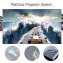 Portable Grey Projection Screen for Home and Office Use