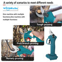 18V Cordless Electric Pruning Shears with 4 Cutting Gears