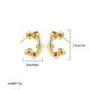 Waterdrop Statement Earrings Chic Stainless Steel Jewelry