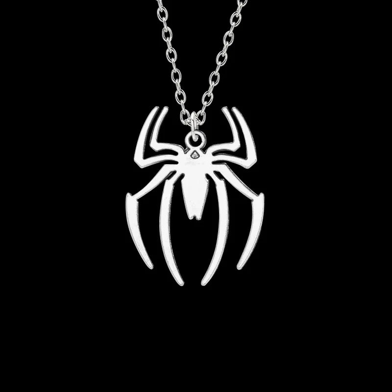 Spider Halloween Pendant Cross Chain Necklace - Gothic Streetwear Gift  ourlum.com   